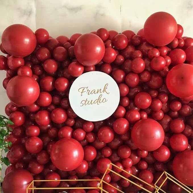 412pcs Red Balloons 18 12 10 5 Inch Red Balloon Garland Arch Kit Different - Image 4