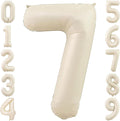 40 Inch Cream Foil Number 7 Balloon by TNCDJKPA