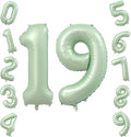 40 Inch Olive Green Number 19 Balloon by TNCDJKPA
