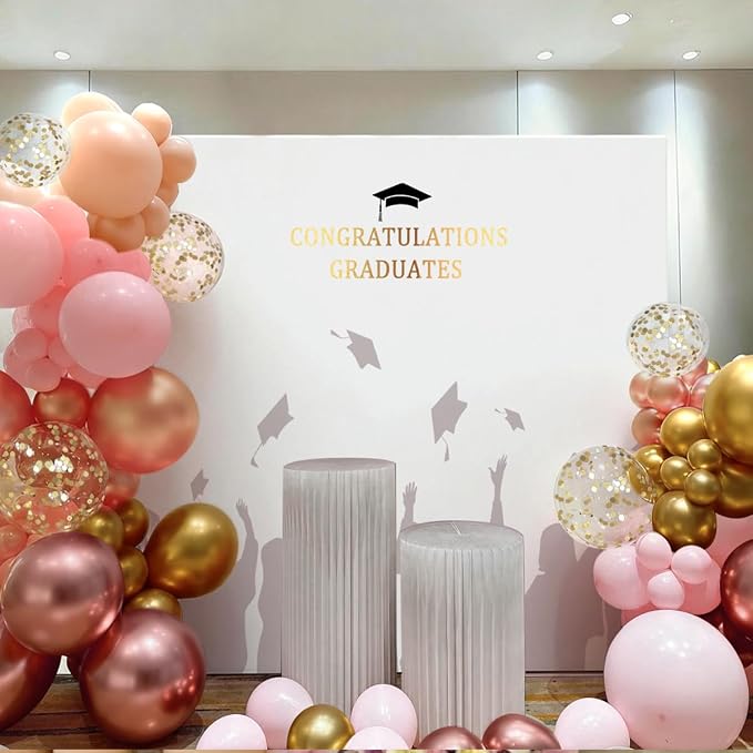 Pink and Gold Balloon Garland Arch Kit - Image 5