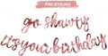 BEISHIDA Double-sided Rose Gold Go Shawty It's Your Birthday Banner Decor | by Beishida