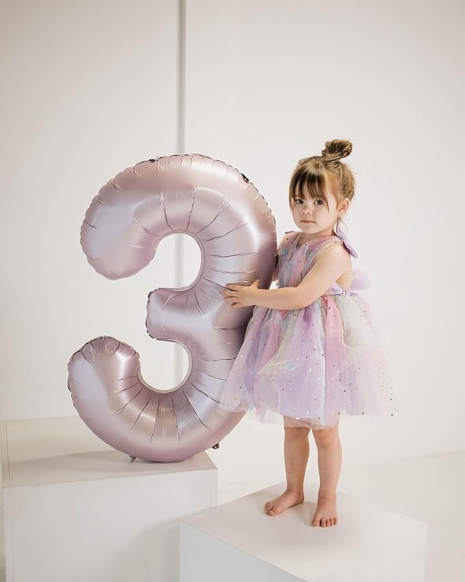 Lilac Number 3 Balloon 40 Inch - Image 3