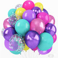 Purple Pink Blue Confetti Balloon, Birthday Balloons Party Decorations- 12in by Kiwayo