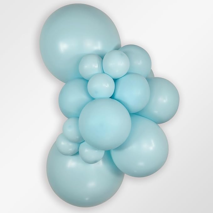 Sempertex Round Pastel Matte Blue Balloons, 11 Inch, Graduation, Baby Shower - Image 2