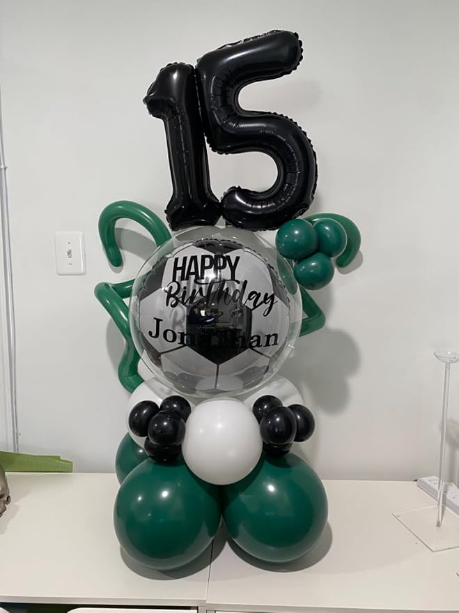 5 Balloon Numbers Party Decorations, 40In Black Balloons - Image 4