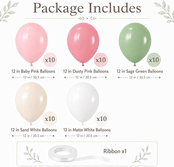Pink and Green Balloons - Image 2