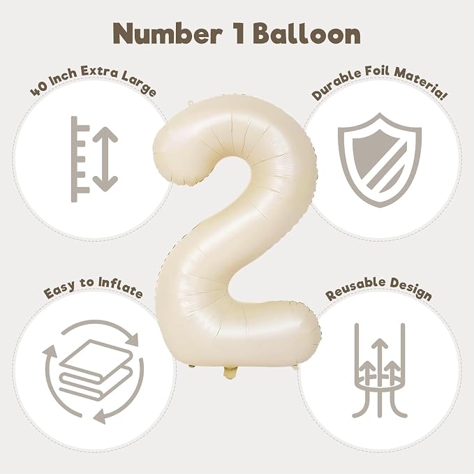 Number Balloons for Birthday Decorations - Image 3
