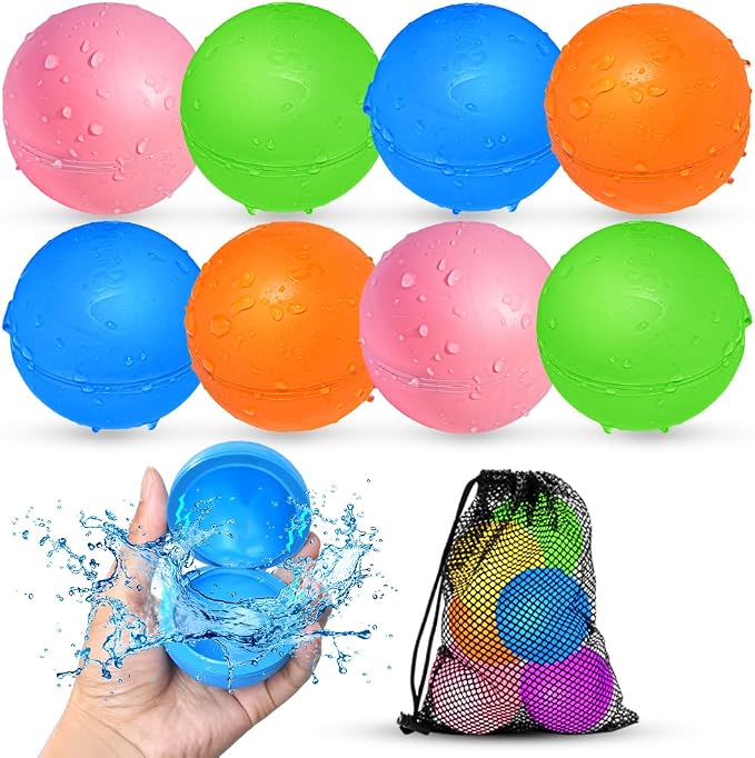 Reusable Water Balloons, Water Bombs Splash Ball, Magnetic Water Ball by WhereFunMeetsGrowth