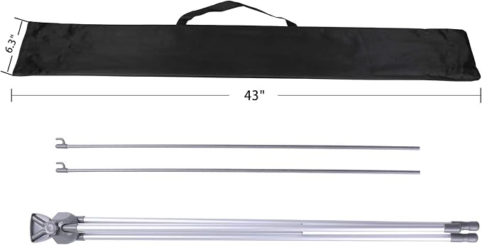 Adjustable X Banner Stand Fits Any Banner Size Width 23" to 32" and Height 63" - Image 7