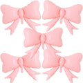 Vuzvuv 5 Pcs Pink Blue Bow Balloons, 30 Inch Foil Bow Balloon by Vuzvuv