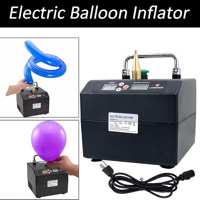 Electric Air Balloon Pump Balloon Inflator Pumping B231 Portable Professional - Image 2