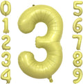 Pastel Yellow Number 3 Balloon 40 Inch Light Yellow Foil Number Balloons 3rd by cocodino