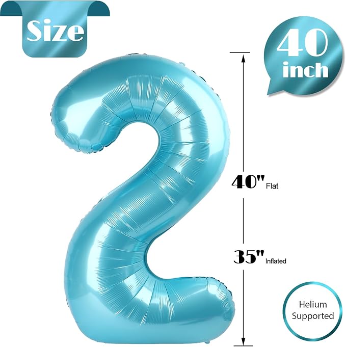 Pastel Blue 2 Balloon - Image 5