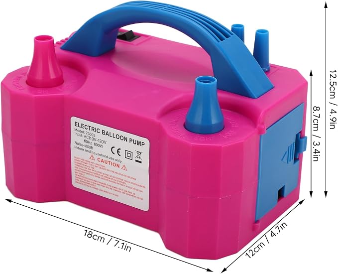 600W Electric Balloon Pump Electric Balloon Inflator Air Pump Dual Nozzle - Image 8