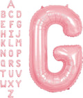 SUWEN 40 Inch Pink Large G Letter Balloons Big Foil Helium A-Z | Jumbo Mylar by SUWEN