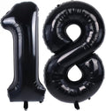 TONIFUL 40 Inch Black Number 18 Balloon Large Foil 18th Birthday Decoration | by TONIFUL