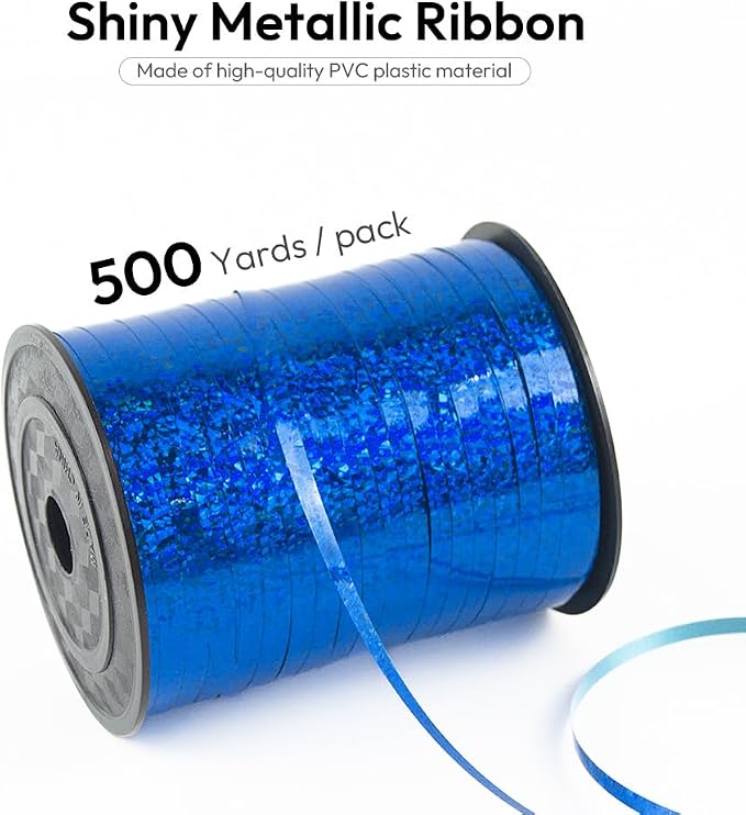 500 Yards Curling Ribbon for Gift Wrapping, 3/16" Balloon String for Christmas - Image 2