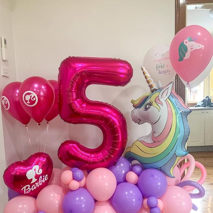 Hot Pink 15 Balloon Numbers, 40 Inch, 15th or 51st Birthday, Aluminum Mylar Foil - Image 5
