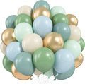 Dusty Blue Green Balloons by Paeyeq