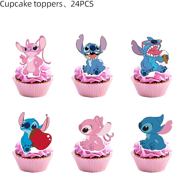 25PCS Cake Toppers Cupcake Toppers Cake Decorations Birthday Party Supplies - Image 3