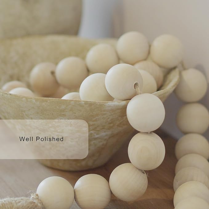 Extra Large Wood Bead Garland - Image 3