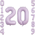 40 Inch Lavender Foil Number 20 Balloon by TNCDJKPA