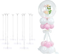 YALLOVE 10-Pack Clear Acrylic Balloon Centerpiece Stands | Up to 23.6-Inch by YALLOVEPARTYSUPPLIES