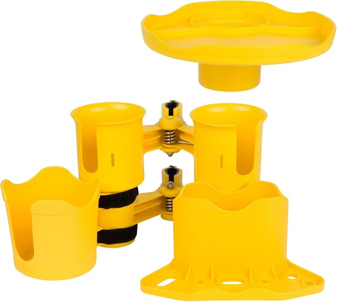 Patented Clamp On Boat Cup Holder |Multifunction Dual Drink Caddy - Image 6