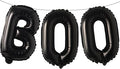 16 Inches Black 'BOO' Balloons by Broeify