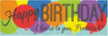 Let's Make Memories Personalized Happy Birthday Banner by LetsMakeMemories