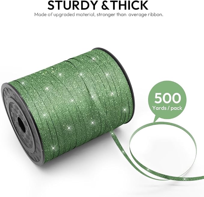500 Yards Curling Ribbon for Gift Wrapping, 3/16" Balloon String for Christmas - Image 2