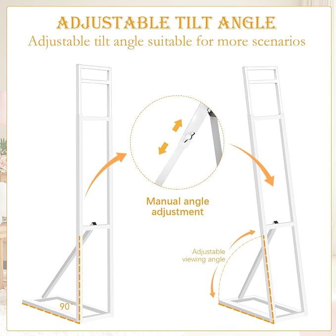 1 Pack White Wedding Backdrop Stand, Adjustable Metal Arch - Image 4