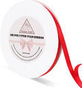 Red Satin Ribbon for Gift Warping, 3/8inch 50 Yards Solid Polyester Fabric by HandymanCrafts