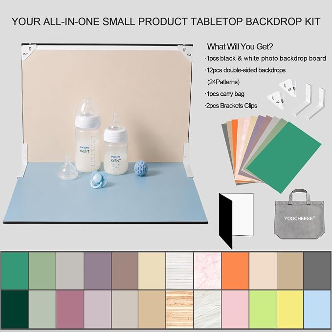 Photo Backdrop Board for Product Photography, 16.5 x 11.7 inch | 10 - Image 2