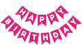Hot Pink Happy Birthday Banner Sign by Hooqict