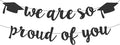2026 Graduation Decorations Pre-Strung Blingbling We Are So Proud of You Banner by Unknown