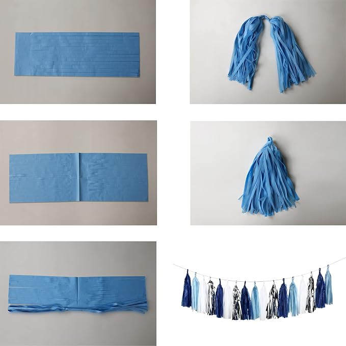 Meetppy 20PCS Tissue Tassel Garland DIY Hanging Paper Decorations Strawberry - Image 4