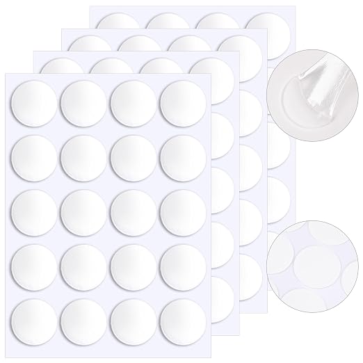 JANYUN 280 Pcs Sticky Dots, Round Putty Clear Sticky Tack Tape by JANYUN