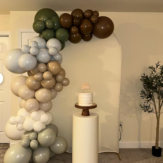 Sage Green Blue Brown Balloons - Image 6