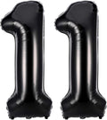 40 Inch Black 11 Balloons Giant Number 11 Balloons Black 11 Birthday Balloons by LHOAVWE