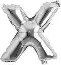 16" inch Single Silver Alphabet Letter number Balloons Aluminum Hanging Foil by REIANS