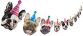 Hooqict Dog Birthday Banner Puppy Themed Party Decorations by Hooqict
