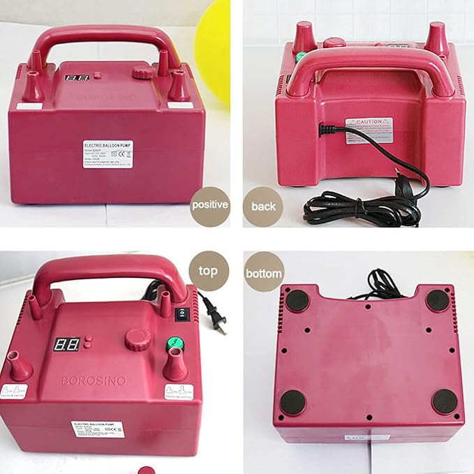 Portable Electric Balloon Blower Pump, Dual Nozzle Balloon Inflator - Image 6