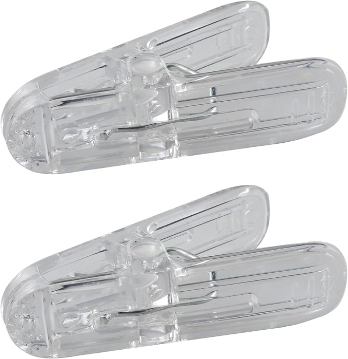 CHENJIN 10PCS Clear Plastic Balloon Arch Clips 2.4 inch 3.5 inch 5 Each Contact - Image 4