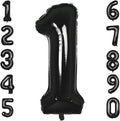40 Inch Black Number 1 Balloons Helium Giant Black 1 Balloons by LHOAVWE