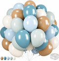 Brown Blue Teal Balloons by BIAPIAN