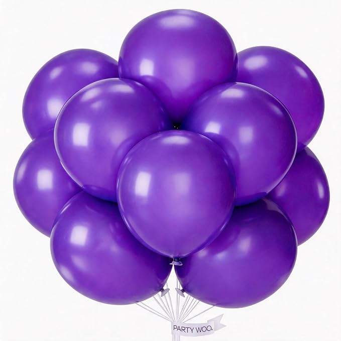 PartyWoo Dark Purple Balloons 20pcs Royal Purple Color 18 Inch | Balloons by PartyWoo