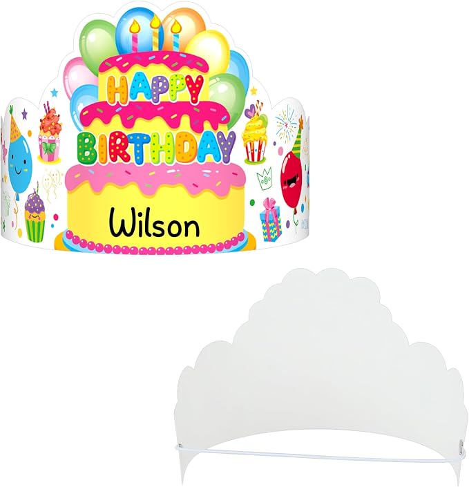 Pack of 36 Birthday Crowns for Kids - Image 4