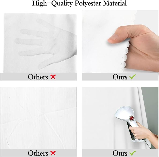 10x20FT Large White Screen Backdrop Photography Backgrounds for Zoom Meeting, Game Live Steaming and Photo Studio Shooting Props