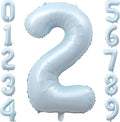 Light Blue Number 2 Balloon for Birthday Anniversary Decor 40 Inch Foil | 40" by TNCDJKPA